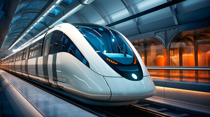 Obraz premium Futuristic Metro Train Concept