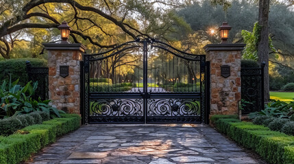 Beautiful Iron Villa Gate