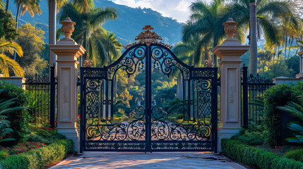 Beautiful Iron Villa Gate