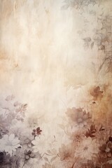 taupe abstract floral background with natural grunge texture
