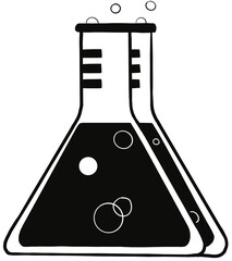 chemical laboratory glassware flask