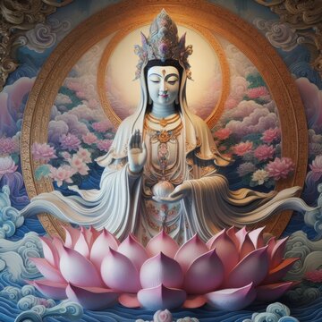 観音イメージ画 観音菩薩」の写真素材 | 27,276件の無料イラスト画像 | Adobe Stock