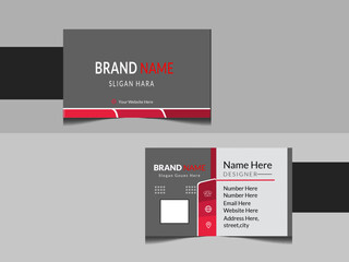 Professional and Modern business card design template.