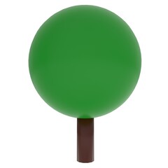 Simple Tree isolated on white background