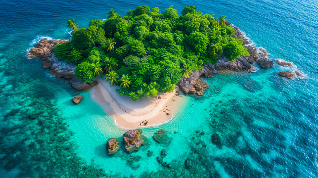 Paradise from Above.Tropical Haven