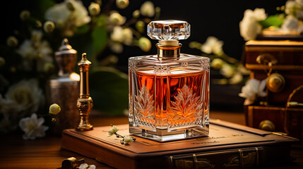 Perfume Bottle. Spritz of Glamour