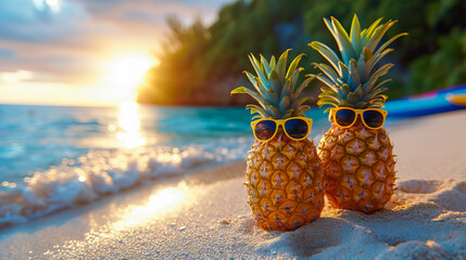 Pineapples on the Beach