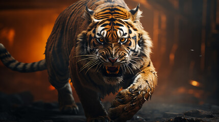 Portrait of a Wild Tiger