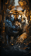 Portrait of a Wild Tiger