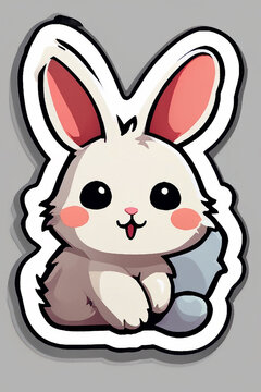 image of a rabbit in a cartoon style