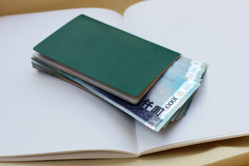 Taiwan dollar money. 1000 New Taiwan dollars  