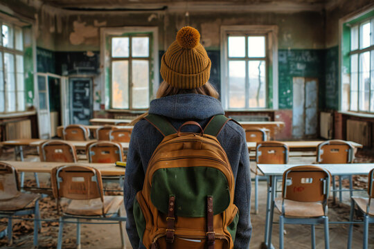 Young Girl in a School Environment, Illustrating the Importance of Education and Learning Opportunities in a Rural Setting