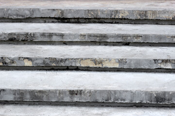 Old grey concrete cement stairs