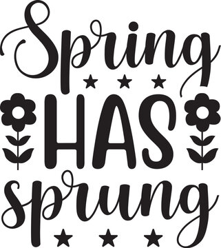 spring has sprung SVG