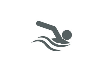 water sport surfing boat vector icon logo illustration white background - obrazy, fototapety, plakaty