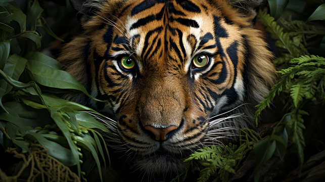 Tiger in grass