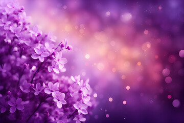 flower Lilac glow particle