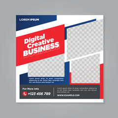 Corporate social media banner template	
