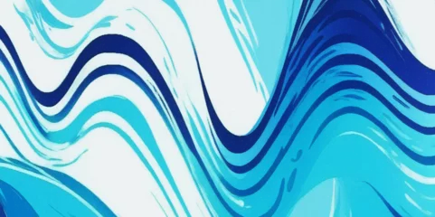 Foto op Canvas Ocean wave curve line vector background. Abstract ocean splashing waves. vector illustration. © Vactor Viky