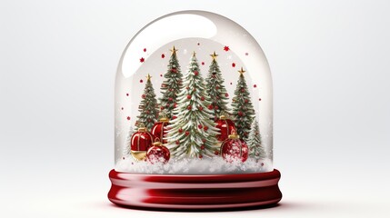 Christmas Resin Snow Ball Resin Crafts Snowflake Gift Home Decoration Glass Snow Globe Souvenir ai generated image