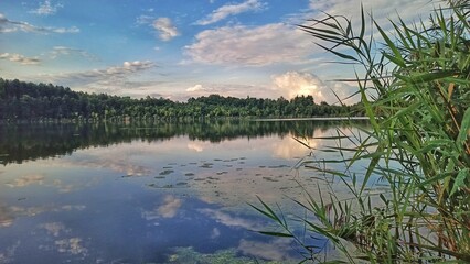 Wild lake sky reflections