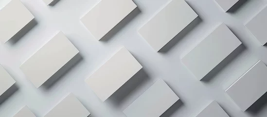 Foto op Plexiglas Corporate stationery set mockup at white textured paper background. © fajar