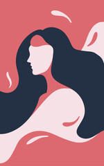 Abstract background poster. Good for fashion fabrics, postcards, email header, wallpaper, banner, events, covers, posters, advertising, and more. Women's day, mother's day background.