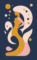 Abstract background poster. Good for fashion fabrics, postcards, email header, wallpaper, banner, events, covers, posters, advertising, and more. Women's day, mother's day background.