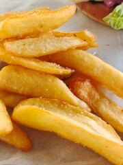 french fries with ketchup