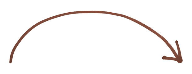 Brown arrows isolated on transparent background
