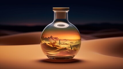 desert in bottle