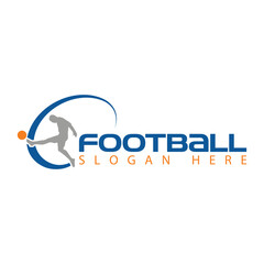 soccer player football logo