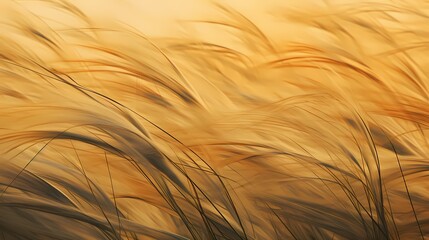 Abstract patterns created by the movement of wind through tall grass in a field