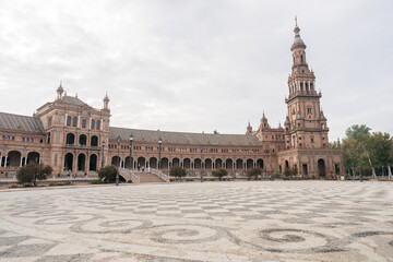 architecture at the Plaza de Espana in Sevilla