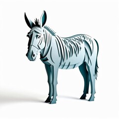 zebra vector illustration isolated on white