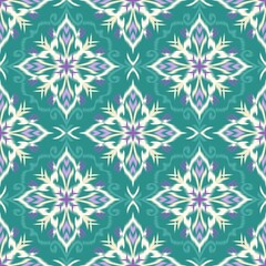 Ethnic ikat seamless pattern traditional design illustration for background carpet clothing and home decoration 