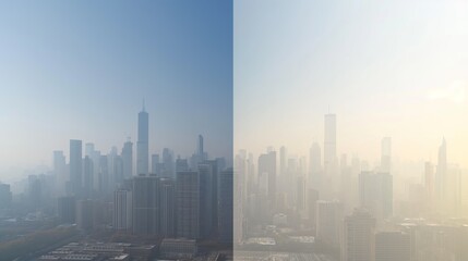 Fototapeta na wymiar Fading Smog