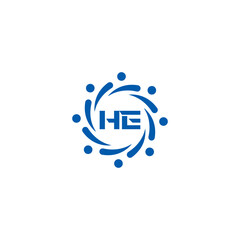 HE logo. H E design. White HE letter. HE, H E letter logo SET design. Initial letter HE linked circle uppercase monogram logo. H E letter logo SET vector design. HE letter logo design five