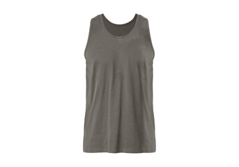 Men's Regular-Fit  T-shirt, Undershirts, Athletes Tank Shirt Front  Warm Gray
