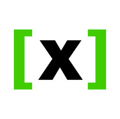 Obraz premium X brand icon