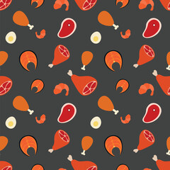 Protein seamless pattern.