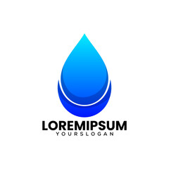 water icon creative logo design