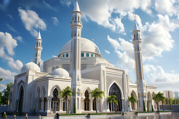 Fototapeta na wymiar Mosque building. Ramadan Kareem.