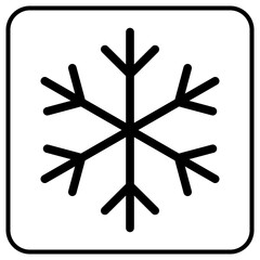 Snowflake vector icon
