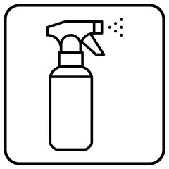 Spray bottle vector icon
