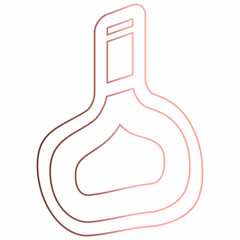 Drink bottle gradient design drawing.