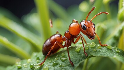 ant on leaf