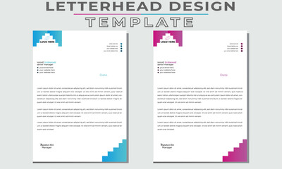 Letterhead for business company branding print identity contract notebook medicals website banner minimal corporate as well as presentation page headline marketing simple simply modern .