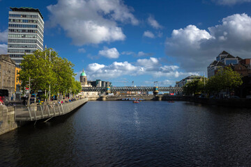 view of the river liffey in dublin