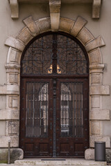 Germany-September 30, 2023 : Antique entrance door.